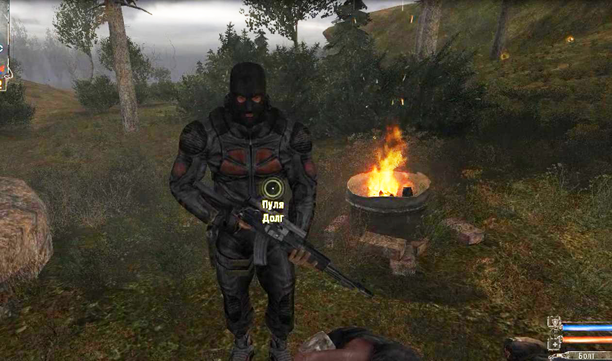 Сталкер ТЧ Получаем задание в баре идем в Темную долину помогаем Пуле отбить долговца смотреть онлайн