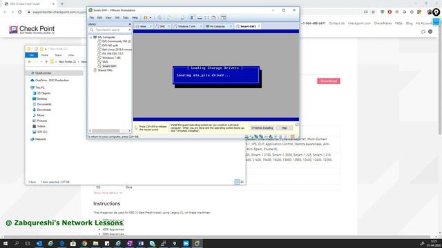 Checkpoint firewall R80.10 home lab | VMware Workstation part 2 смотреть онлайн