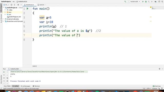 Kotlin number of ways to print variable in hindi part -4 смотреть онлайн