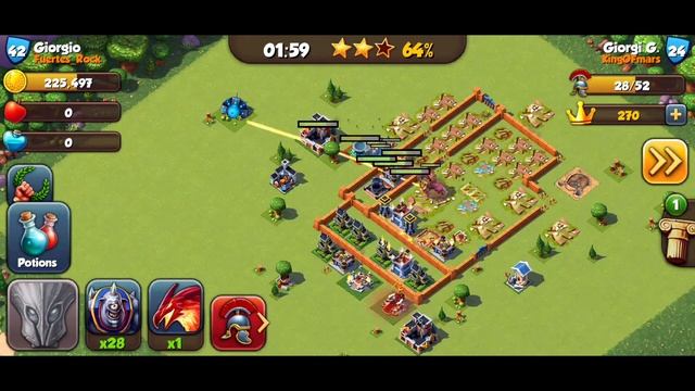 Total Conquest Gladiators POWERFUL Attack смотреть онлайн