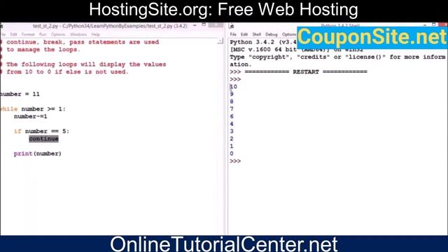 Python Programming Tutorial: Managing while Loop in Python | break | continue | pass смотреть онлайн