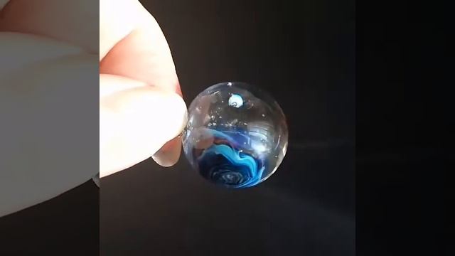 Кулон шар "2 планеты, звезда, космос" Лэмпворк Lampwork. Стекло. Серебро. смотреть онлайн