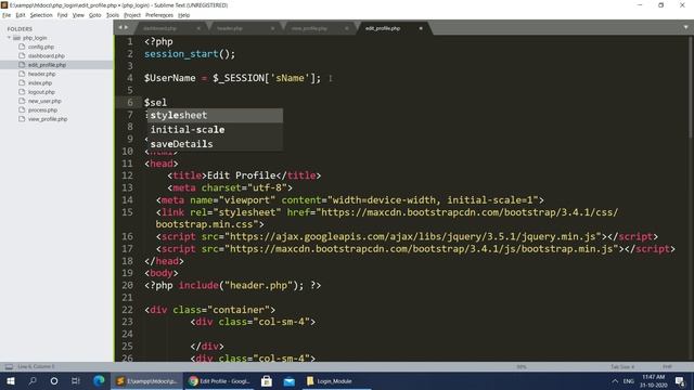 PHP Tutorial In Hindi Login Module In PHP With Mysql 9 смотреть онлайн