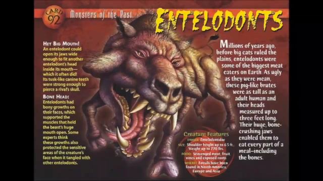 All Monsters of The Past Trading Cards Series Prehistoric Animals - Pt. #2 (Cards 59 - 123) | [HD] смотреть онлайн