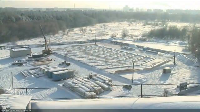 Монтаж каркаса. Каток Муромец (Кристалл) в Муроме. смотреть онлайн