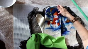 Валяние варежек. Процесс мокрого валяния - 2 часть.