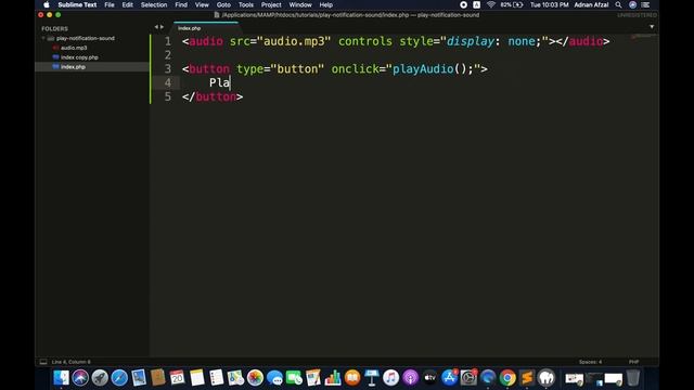 Simple background notification sound - HTML & Javascript смотреть онлайн