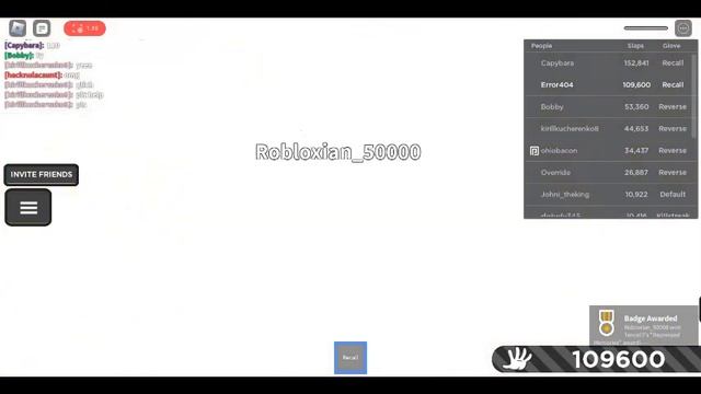 Roblox Slap Battles NEW Recall Glove + Showcase смотреть онлайн