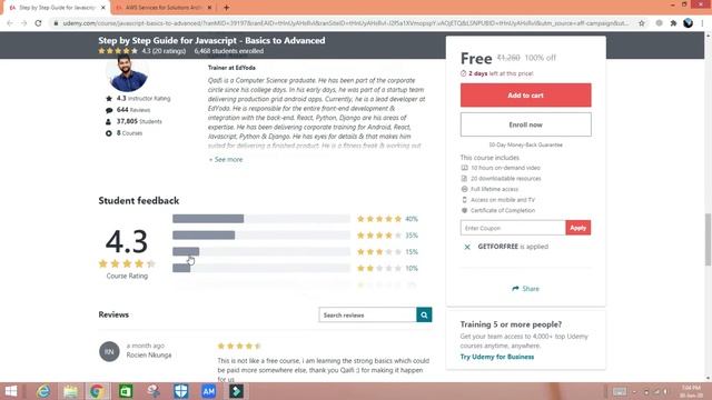 Javascript - Basics to Advanced #udemy #OnlineCoursesFREE смотреть онлайн