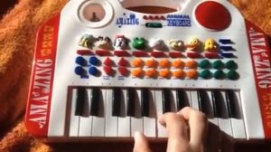 Circuit bent toy keyboard