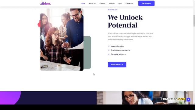 Zibber - Business Consulting Joomla Template corporate accountant Nishina смотреть онлайн