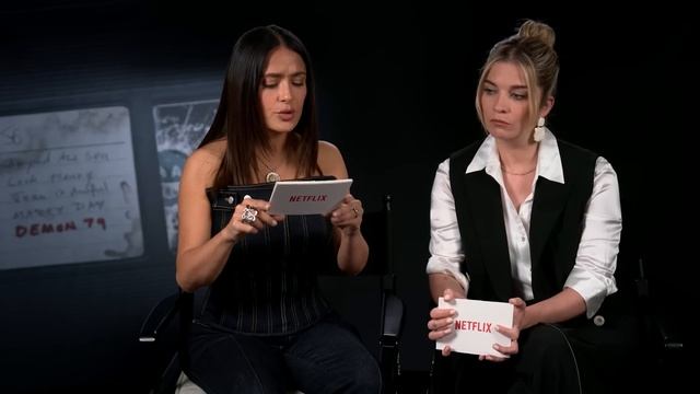 The Annie Murphy and Salma Hayek Interview | Joan Is Awful | Black Mirror | Netflix смотреть онлайн