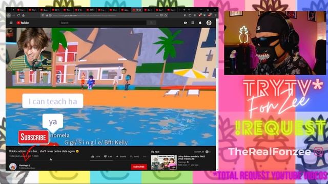 fonzee and CHat watCH FLAMINGO Roblox admin ruins her... she'll never online date again ? смотреть онлайн
