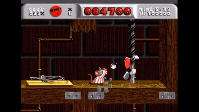 Sega Mega Drive 2 (Smd) 16-bit Cool Spot Level 3 Off the wall