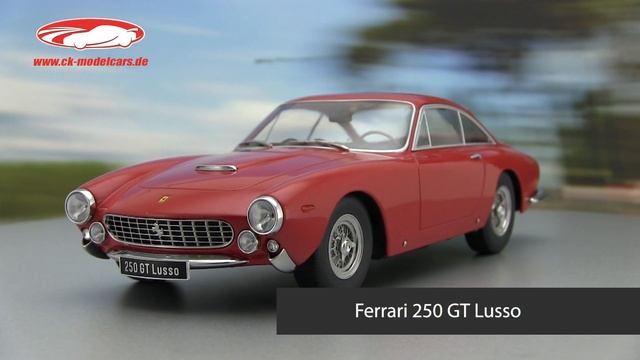 ck-modelcars-video: Ferrari 250 GT Lusso Baujahr 1962 rot 1:18 KK-Scale смотреть онлайн