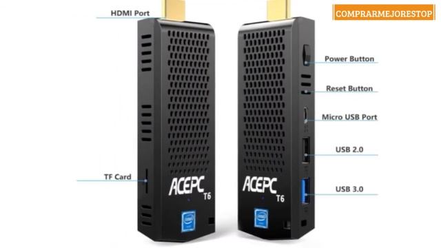 Mini PC Stick ACEPC ,8 GB RAM + 120 GB ROM,Intel Atom Z8350,T6 Mini Computer con Windows 10 смотреть онлайн