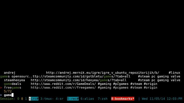 fzf-surfraw - Bookmarks Launcher - Linux TUI смотреть онлайн