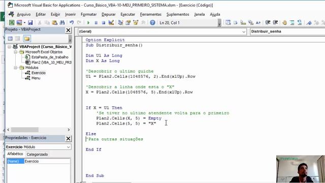 Curso Básico de VBA - Aula 10 - Projeto Final смотреть онлайн