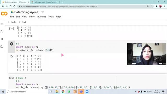 Manipulasi Array Menggunakan Numpy : Datamining Modul 1 смотреть онлайн