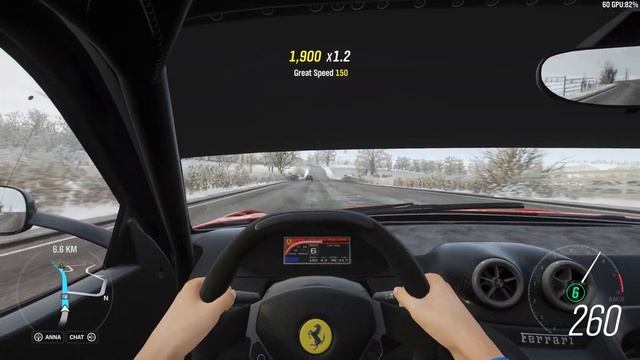 Forza Horizon 4 - 2010 Ferrari 599XX - Car Show Speed Jump Crash Test . 1440p 60fps. смотреть онлайн