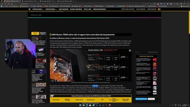 NOVOS CPU´S RYZEN ESTÃO AI! CONSUMIR MENOS E MAIS BARATOS | RYZEN 7900 | RYZEN 7700 | RYZEN 7600 смотреть онлайн