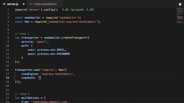Send email templates with Nodemailer - Nodejs смотреть онлайн