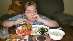 МУКБАНГ? ЦЫПЛЁНОК В ДУХОВКЕ?СПАРЖА ОГУРЦЫ ?.ЖРАТЬ ТАК ЖРАТЬ MUKBANG? chicken asparagus got drunk
