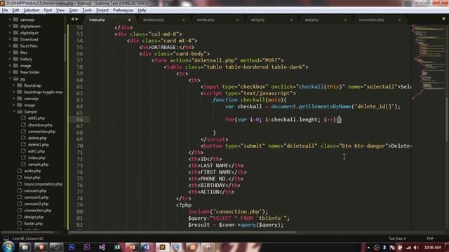 ADD, EDIT, UPDATE AND DELETE using PHP, MySQL and Java Script Part 7 Select All Checkboxes смотреть онлайн