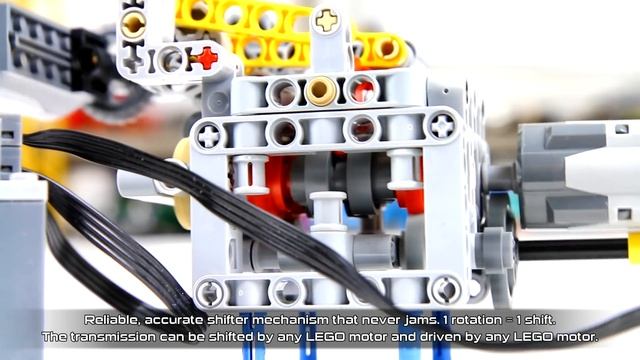 Lego Technic 4-speed RC Sequential Transmission With Stepper Shifter