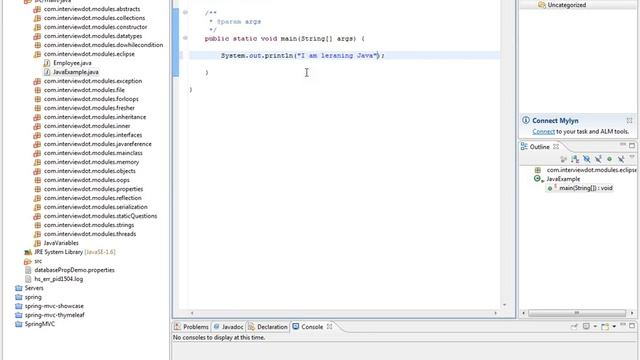 Steps Java Hello World Using Eclipse смотреть онлайн