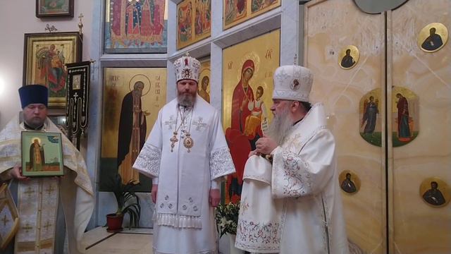 Приветственное слово митрополита Варсонофия после Божественной литургии в д. Юкки смотреть онлайн