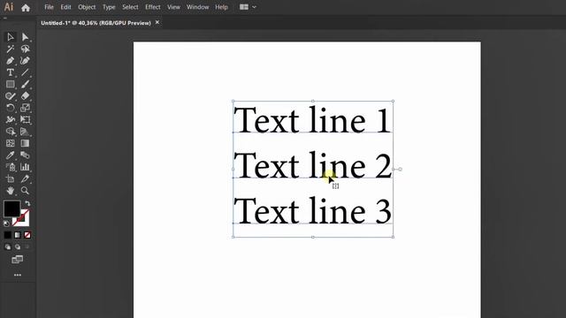 How to Split Text (Word Line) in Adobe Illustrator смотреть онлайн