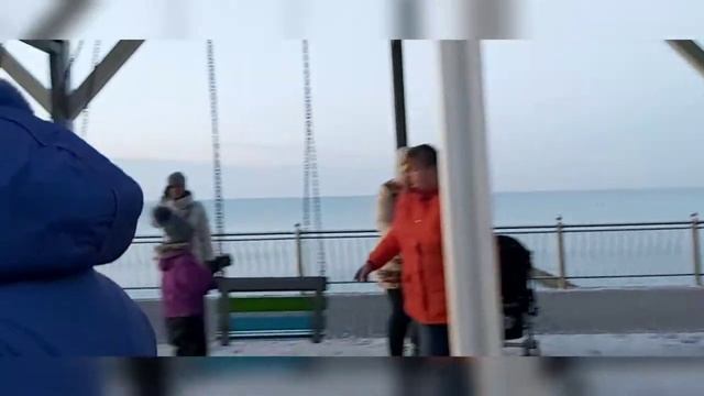 Зима и Море - это Сказка в Зелике ... Проминад в г. Зеленоградск смотреть онлайн