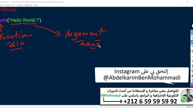 Python Function and Argument - الدالة و القيمة في لغة بايثون смотреть онлайн