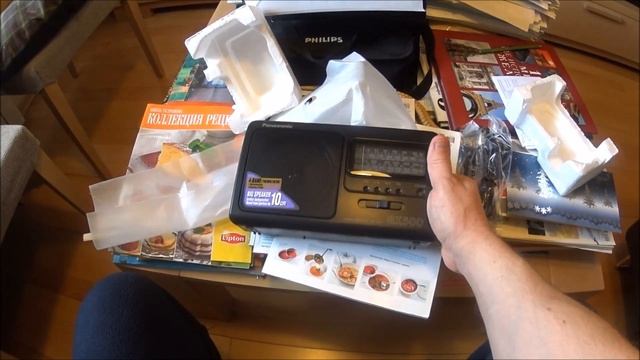 Распаковка Panasonic RF-3500 E-9K радиоприемник 4 диапазона смотреть онлайн