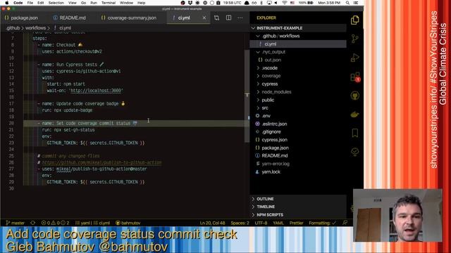 Show code coverage in commit status check смотреть онлайн