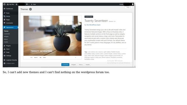 Wordpress: Can't find "Add New" button for themes in a multisite смотреть онлайн