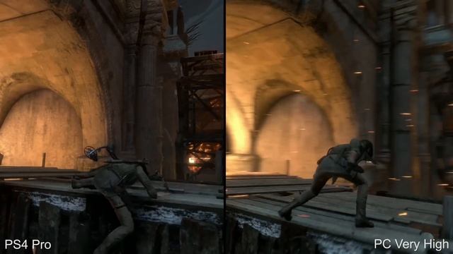 Rise Of The Tomb Raider PS4 Pro Vs PC 4K Graphics Comparison
