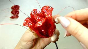 Бокаловидная роза. ? Урок 6 - Сборка бокала розы / Cup-shaped rose. Lesson 6 - Rose bud assembling