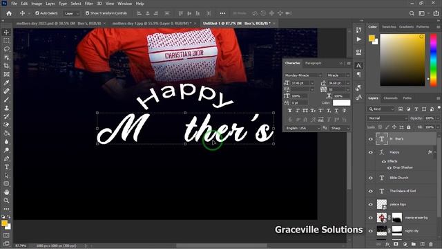 How to Design a Mother's Day Flyer in Photoshop смотреть онлайн