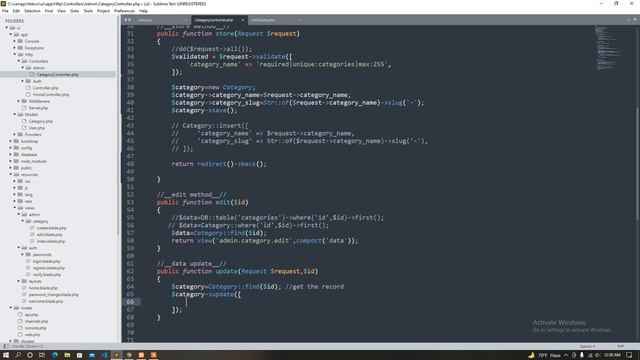 66 data update by model orm save & update method | laravel bangla tutorial latest version смотреть онлайн