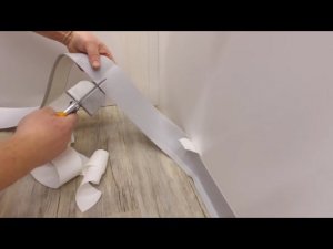 Монтаж гибкого плинтуса Doellken