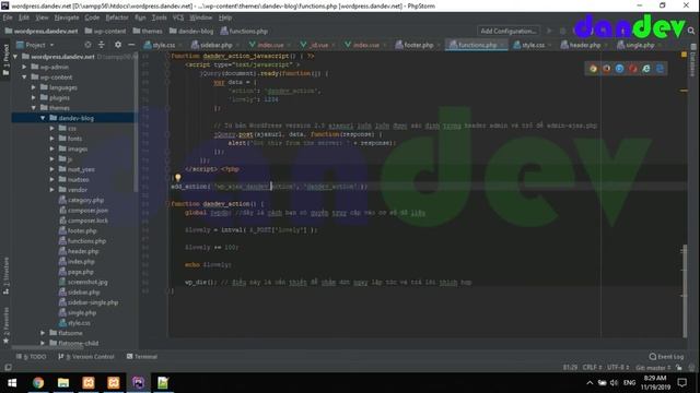 Ajax trong wordpress | Ajax là gì |dandev смотреть онлайн