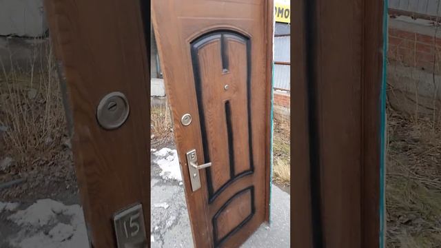 дверь входная бу 86 правая под дерево