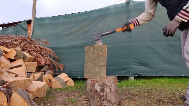 Fiskars X10. How Powerful This Small Axe Is??