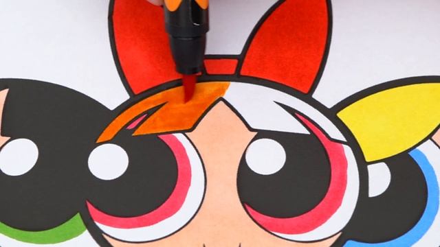 Coloring The Powerpuff Girls Coloring Page Prismacolor Markers | KiMMi THE CLOWN смотреть онлайн