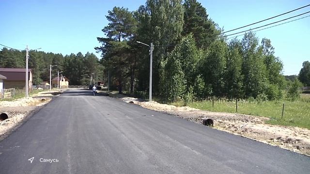 В новом микрорайоне Самуся идёт благоустройство смотреть онлайн