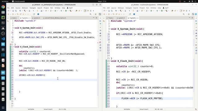 STM32F103C8 RCC - Clock Configuration - CMSIS смотреть онлайн