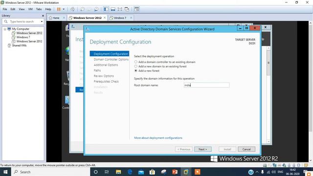 How to install Active Directory Domain Controller in Server 2012 R2 in Hindi| Install & Configure A смотреть онлайн