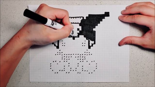 How To Draw KUROMI! - Hand Drawn Pixel Art